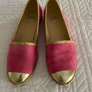 Stuart Weitzman pink suede flats size 9 M